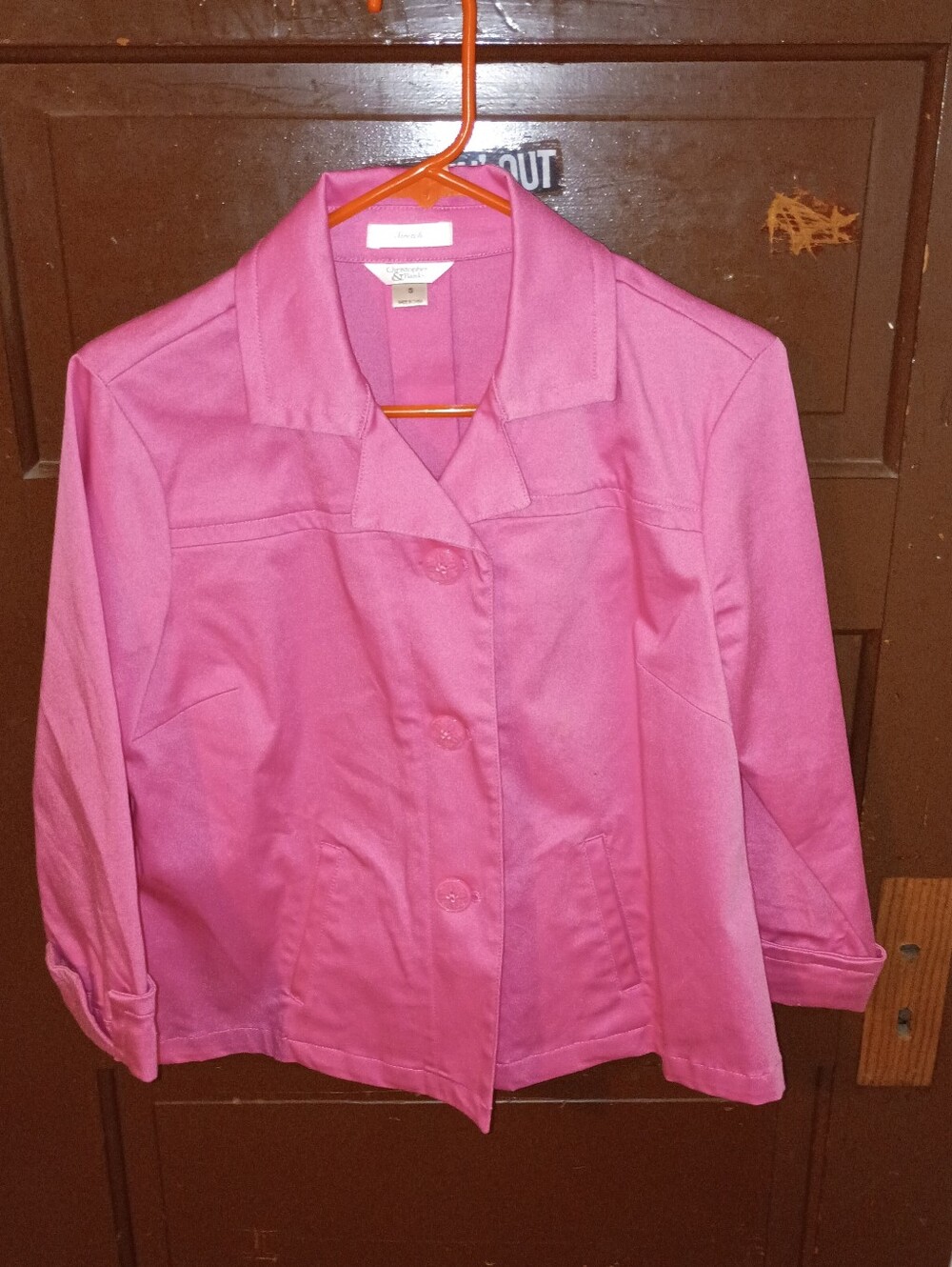 EUC Women's Pink Christopher & Banks Blazer S